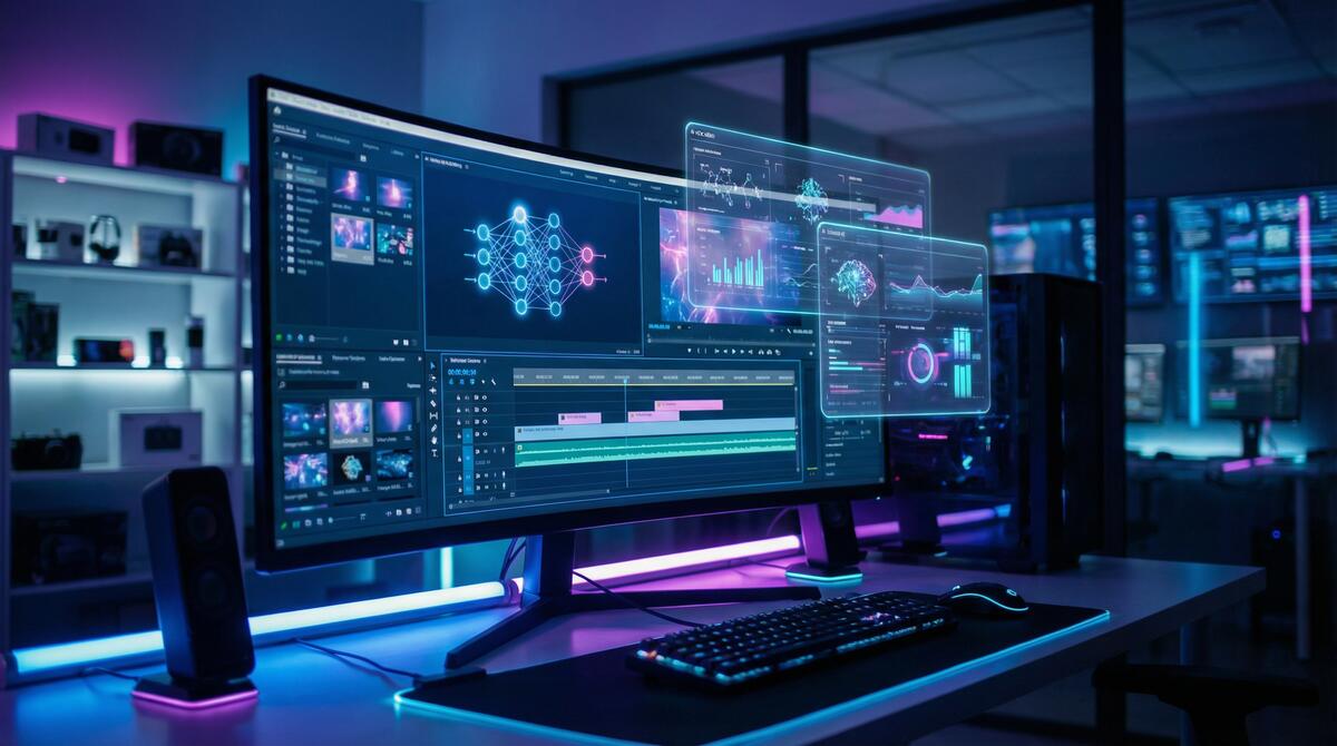 撸撸社 AI视频剪辑工具